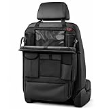 Autositz Organizer Rückenlehne Auto – 9 Fächer, mit Klapptisch, Tablet Halter 27x20 cm, 1680D Oxford wasserdicht, Schwarz, Kinder Auto Organizer, SBITAR