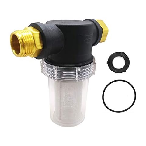 LOVHO Sediment Filter Attachment Garden Hose Pressure Washer Outdoor Gardening Inlet Water (40 Mesh Screen) Cover