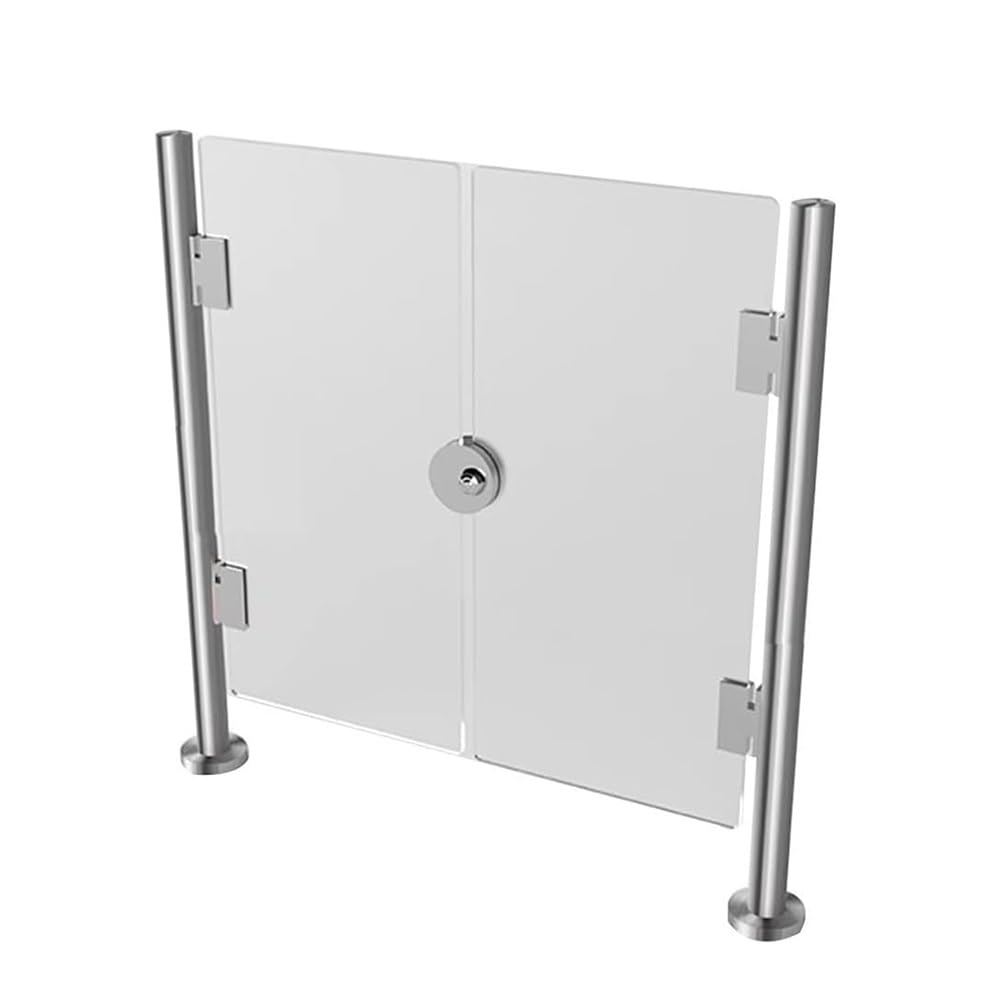 Puerta de seguridad universal de acrílico para mercados y Libes de 0,5 x 0,9 m, control de acceso, valla industrial, protección de entrada para seguridad