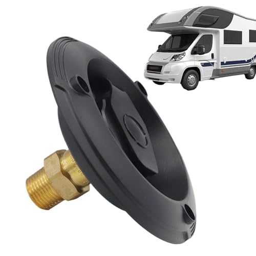 Tanques de agua dulce y entradas para autocaravanas, entrada de agua para autocaravanas | Entradas de agua dulce a prueba de polvo RV – Accesorio seguro para RV, entrada de conexión de agua para RV