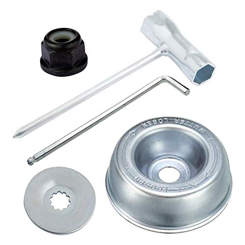 image for Geelyda Upgraded 5pcs Gardening Machine Lawn Mower Blade Adapter Attac