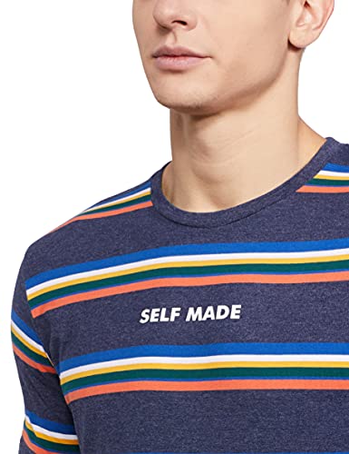Image of Max Men's Colourblocked Crew Neck T-Shirt