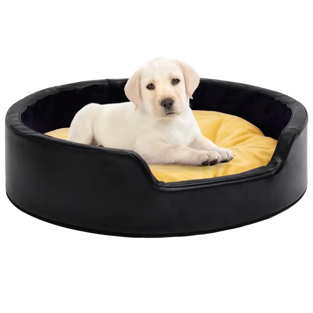 Expecting Smile Reversible Super Soft Fluffy Cushion Velvet Sofa Shape Dog Cat Pet Bed, Soft And Comfortable Black Yellow 2,Medium (B0CQYZC11G) Amazon Price History, Amazon Price Tracker