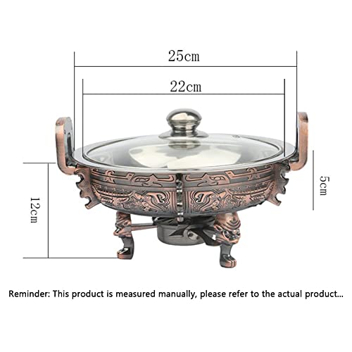 ywewsq Hot Pot Buffet-Wärmer, Edelstahl-Buffet-Heizung, mit flachem Boden-Kesselgestell, zum Warmhalten von Speisen… – Bild 7