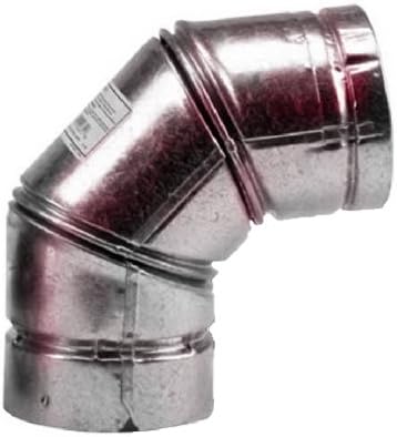 Selkirk 243231 VP Pellet Pipe 3-Inch, 90 Degree Elbow - Quantity 66