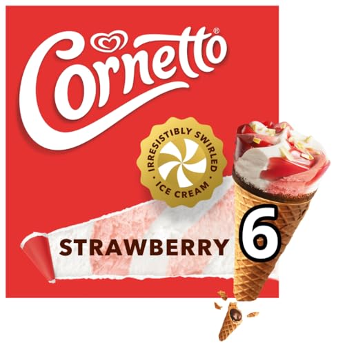 Cornetto Ice Cream Cones Strawberry 6X 90 ml