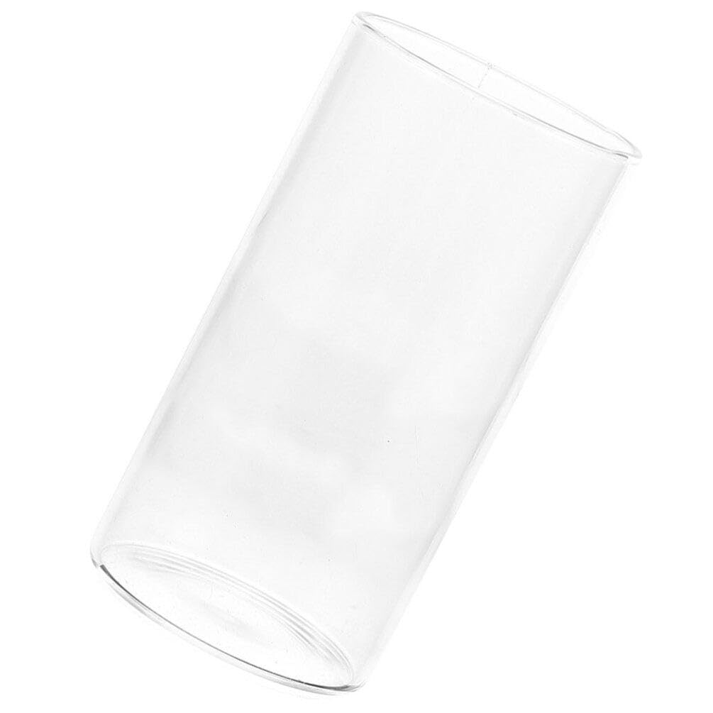 Glass Candle Cup Glass Cylinder Candle Cylinder Tube Cover Glass Candle Holders for Pillar Candles Cylinder Candleholder Clear Candle Holder Glass Candle Cover Candle Holder Glass