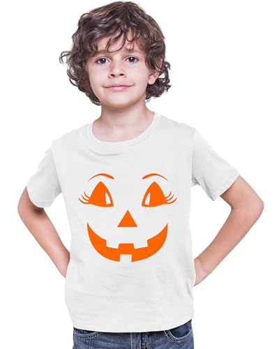 Go All Out Youth Female Jack O Lantern Pumpkin Funny Halloween T-Shirt