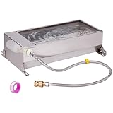 Automatic Livestock Water Trough Stainless Steel Animal Drinking Water Bowl Dispenser with Float Valve Kit Large Capacity Outdoor Animal Self Filling Horse Trough for Dog Horse Pig Cow Goat