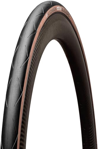 HUTCHINSON Pneumatico per bicicletta da strada BLACKBIRD TLR HOOKLESS TAN 700x28 Tubeless Ready nero e marrone