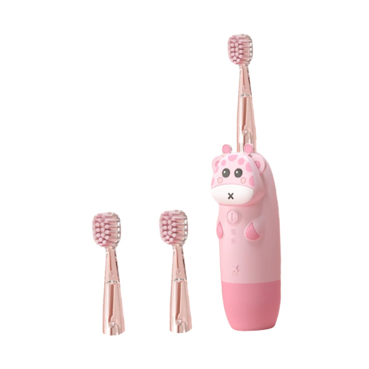 FOMIYES 1Set Electric Toothbrush Sonic Toothbrush with Brush Heads Design Frequency for Ages Cartoon Deer Style No Battery Included