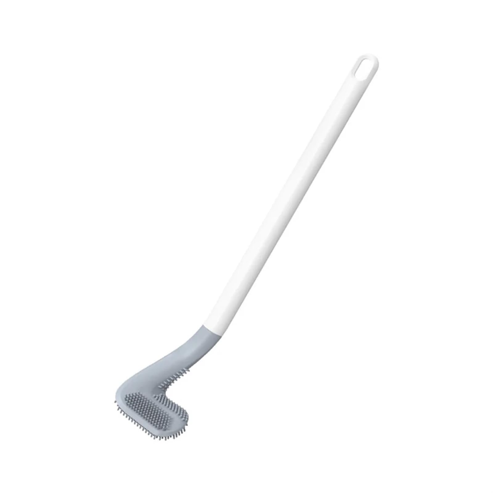 Brosse de toilette outil de nettoyage blanc sans coins morts pour cuvette WC