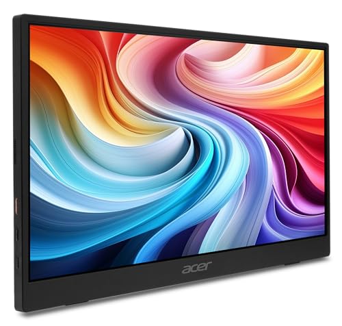Image of acer Nitro Portable Gaming Monitor | 15.6 inch FHD IPS | 165Hz | AMD FreeSync | Ultra Slim Design | External Monitor for Laptop PC /Mac | 2-USB Type-C Ports, 1-Mini HDMI & 1-Audio Out | PG161Q Pbmiuux