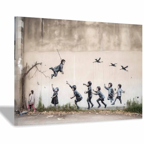 Toile graffiti de qualité supérieure décoration murale avec cadre TERUEA