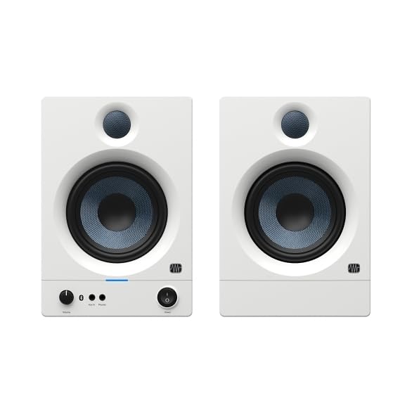 PreSonus Eris 5BT Gen 2, altoparlanti monitor da studio con Bluetooth, coppia, 5 pollici, altoparlanti da tavolo alimentati a 2 vie, per multimedia, giochi, produzione musicale di qualità da studio