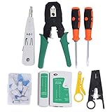 Netzwerkkabel-Reparatur-Wartungswerkzeug-Set, Netzwerk-Verkabelungstester, Kabel-Reparatur-Wartungs-Tool-Set, Computer- und Mobilgeräte-Reparatur-Sets