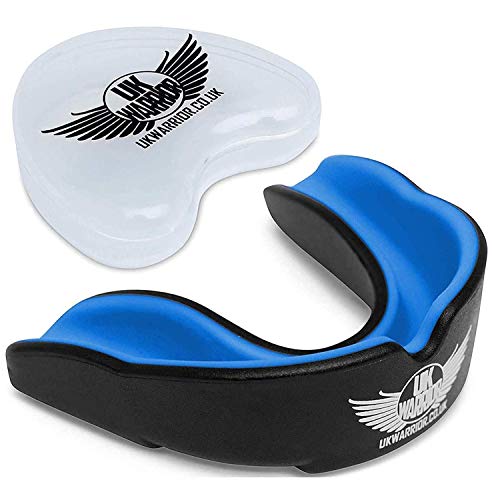  UK Senior gomme Warrior Noir/jaune-Protège-den...