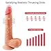 PALOQUETH Thrusting Dildo Vibrator Sex Toy for Women 5 Thrusting & Rotating Actions 7 Vibration Modes for Clitoral Anal Stimulation, Vibrating G Spot Vibrator Thruster Realistic Throat Trainer 9.7in