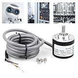 【Metallgehäuse】 Dieser Encoder ist in einem soliden Metallgehäuse untergebracht, resistent gegen äußere Schäden, was einen zuverlässigen Betrieb auch in schwierigen Umgebungen gewährleistet.