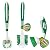 Libman 1567 Kitchen Scrub Brush Kit – 3 Brushes: Curved Kitchen Brush, Kitchen Brush with Scraper Edge, and All-Purpose Kitchen Brush, Green & White