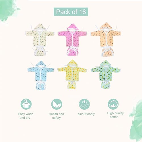 Image of Infantbond Baby All Season Use Hospital Essential Combo for New Born | Gift Pack | Baby Products | Maternity Essentials | Bedding Set (64 Items)(0-6 Months) (64 in 1 Grey Moon)