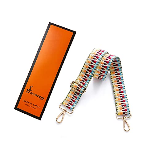 Image of S-Jacorry Purse Strap Replacement Crossbody Wide Shoulder Strap Adjustable Canvas Straps Handbag Strap Replacement Belts