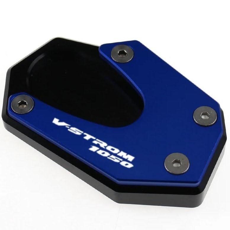 Élargisseur de béquille Suzuki Vstrom 1050 XT en aluminium usiné anodisé bleu