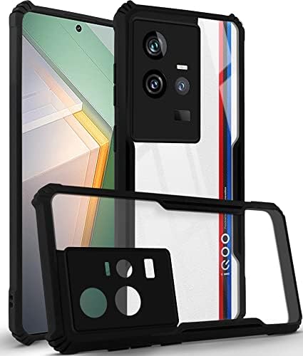 Image of Jkobi Back Cover Case for Vivo iQOO 11 5G (Shockproof with Polycarbonate Clear Panel | Professional Black)