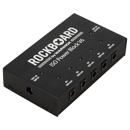 RockBoard ISO Power Block V6 - Isolated Multi Power Supply (5x 9v = 1x 18v, Linkable)