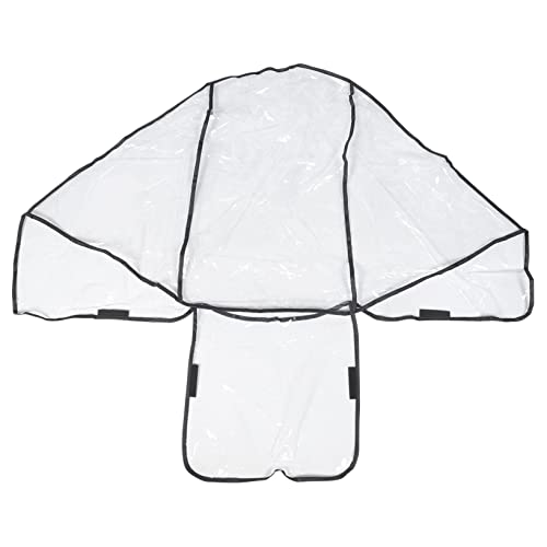 Beatifufu Rain Cover for Double Stroller Universal Rainproof Shield Twins Pushchair Front and Rear Seats