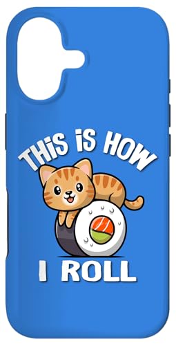 Kawaii How I Roll Sushi Orange Tabby Cat Lover �X�}�z�P�[�X iPhone 17 �p