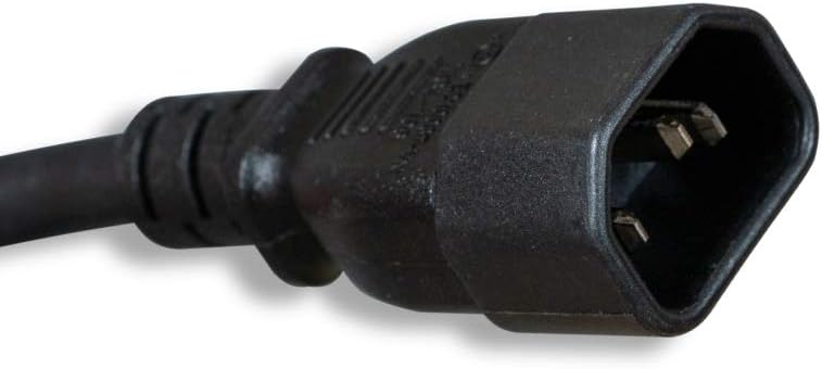 AC Extension Power Cord, IEC320 C14 to IEC320 C15, 14 AWG, 15A, 250V (ZWACDEAE-06)