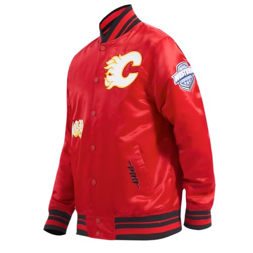 Image of Pro Standard Mens NHL Old English Satin Jacket