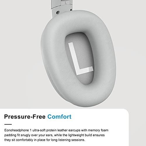 Eonome-Active-Noise-Cancelling-Headphones - S3 Anc Headphones - Hybrid Wireless Over-Ear Bluetooth Headphones With Mic,Multiple Modes,40H Playtime,Comfortable Protein Earcups(Gray) #TOP2