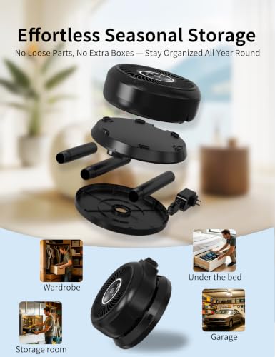 Image of Standing Fan for Bedroom, Omnidirectional 180 Oscillating Quiet Pedestal Floor Fans, 20dB Ultra Quiet DC Cooling Fan Blows Cold Air with Remote, 15 Speed, 3 Modes, 12H Timer, 15-38 inch Height Adjustable