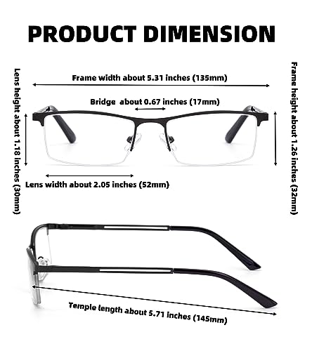 Highlike 4-Pack Blue Light Reading Glasses For Men thumb #3