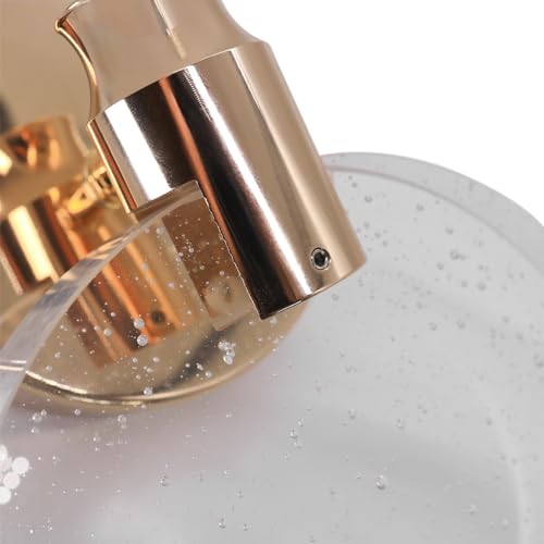 Arandela Cristal Disco Dourada Redondo Bolhas Moderna Ar18