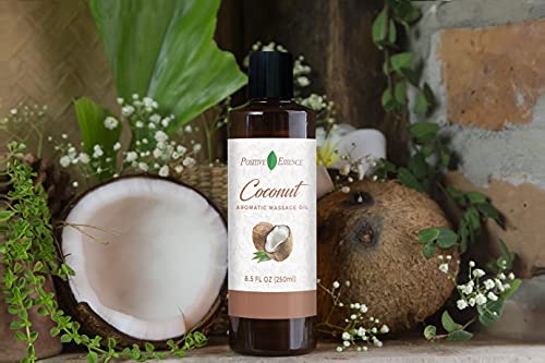 Relaxing Coconut Massage Oil, Made With Jojoba Oil, Sweet Almond Oil, Vitamin E And Extra Virgin Coconut Oil, Relaxing Gifts For Women Or Massage Oil For Couples Deep Tissue Massage #TOP2