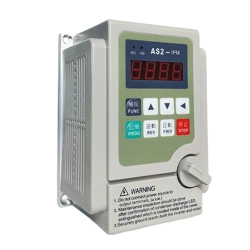 PMZZHUPVR Variateur de fréquence 220 V 0,75 KW, entrée monophasée, Sortie triphasée, variateur de Vitesse Moteur 750 W(AS2-115 1.5KW)