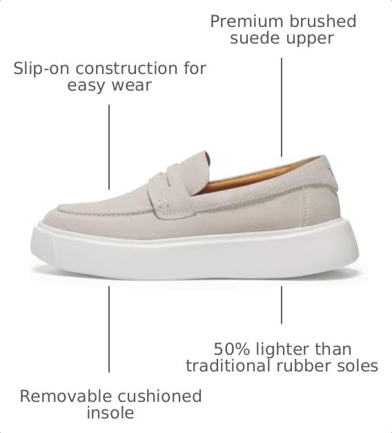 Image of Journey West Suede Slip-on Penny Loafers Sneakers Shoes for Women