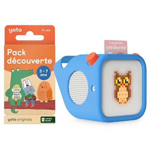 Yoto Player 3e gén éloigne les écrans grâce au pack découverte et sa housse bleue