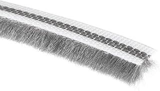 XYWHPGV Brush Weather Stripping, 10M/32.8Ft Card-Slot Seal Strip Pile Weatherstrip Sweep Elastic Brush for Door Window, 7x6mm/WxH(55575 40775 4648f 0a005 f8266 f2a63