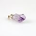 Natural Raw Irregular Amethyst Citrine Crystal Point Pendant for Jewelry Gifts