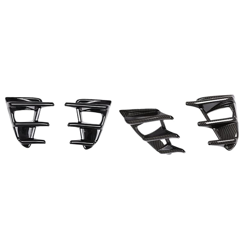 Front Bumper Fog Light Cover Fog Light Bezel Covers Fog Lamp Grille For Toyota for GT86 2017-2019 (Color : Carbon Fiber Pattern)
