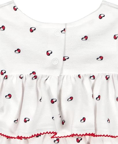 Tommy Hilfiger Baby Girl's 2-Piece Bubble Sunsuit with Headband, White Heart Flag, 6-9 Months - image 3