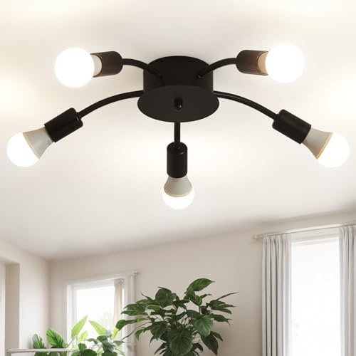 KCO Lighting Mid Century Modern Semi Flush Mount Ceiling Light - View #4