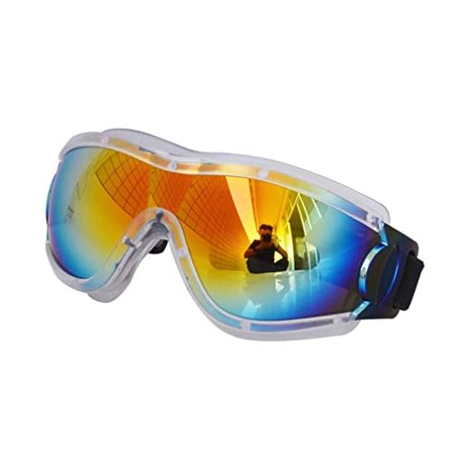 Barnglasögon Vinter vindtätt skidglasögon Glasögon utomhus sportglasögon vit röd lins