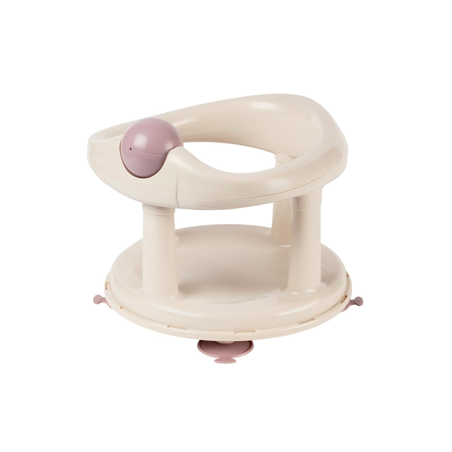 Bebeconfort Drehbarer Badewannensitz, Badewannensitz, Ergonomisch, 6 Monate bis 12 Monate, 0-10 kg, Beige