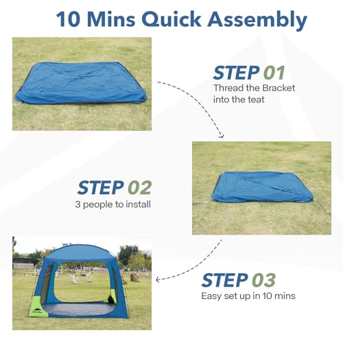 OakPedion 10x10ft Screen House