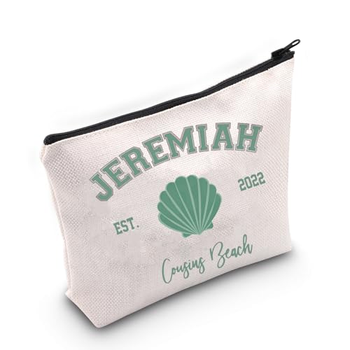 TSOTMO Cousins Beach Characters Gift Jeremiah Fisher Gift TV Show Team Jeremiah Gift Turned Pretty Series Turned Pretty Series Makeup Bag (JEREMIAH Beach)